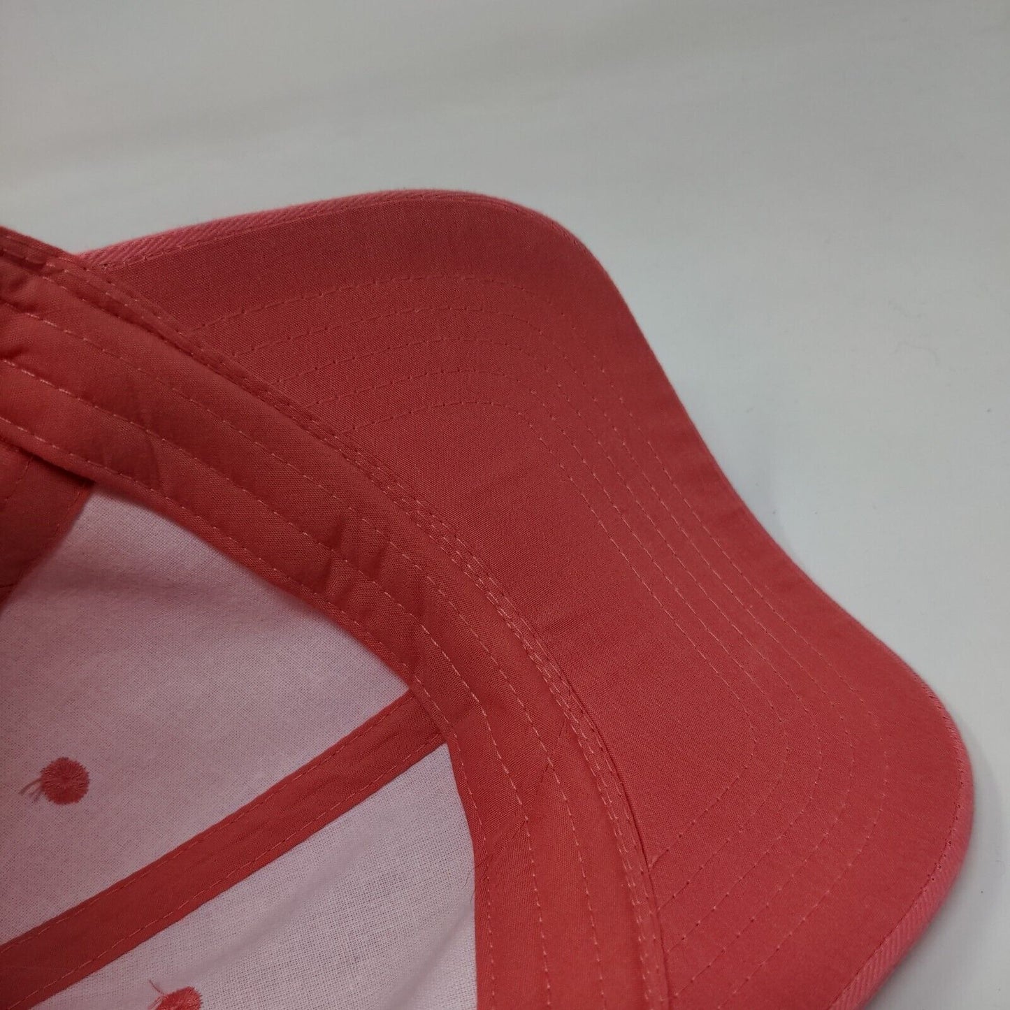 Unbranded Strapback Hat Pink OSFM Adjustable Vented Holes 6 Panel Blank