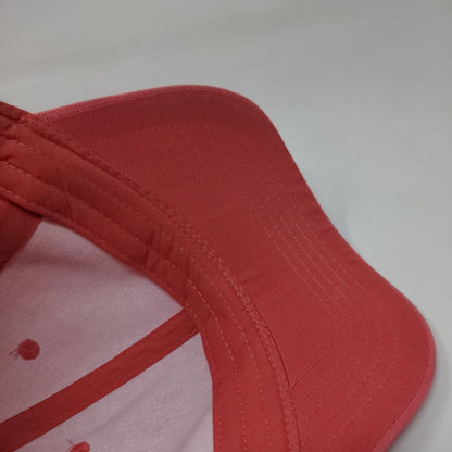 Unbranded Strapback Hat Pink OSFM Adjustable Vented Holes 6 Panel Blank