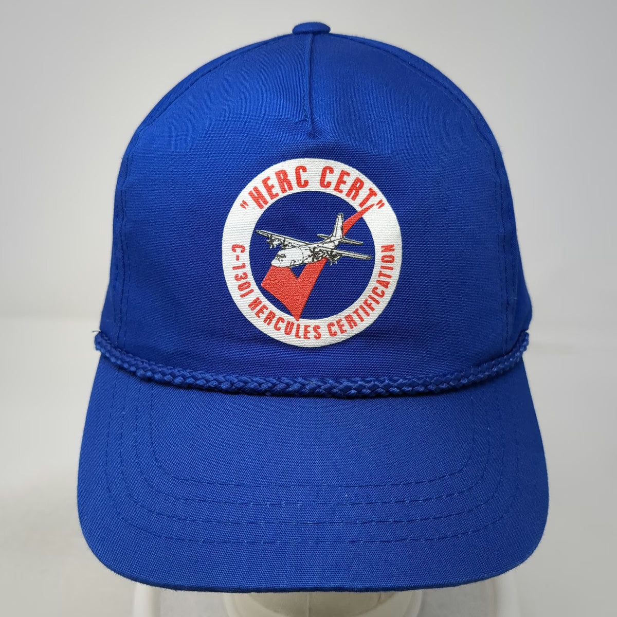 Yupoong 5 Panel Blue One Size C-130 Hercules Certification Rope Snapback Hat