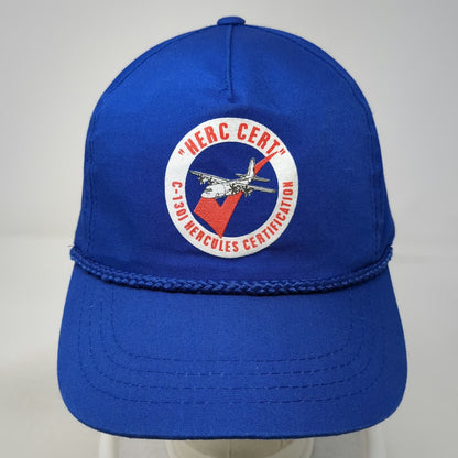 Yupoong 5 Panel Blue One Size C-130 Hercules Certification Rope Snapback Hat