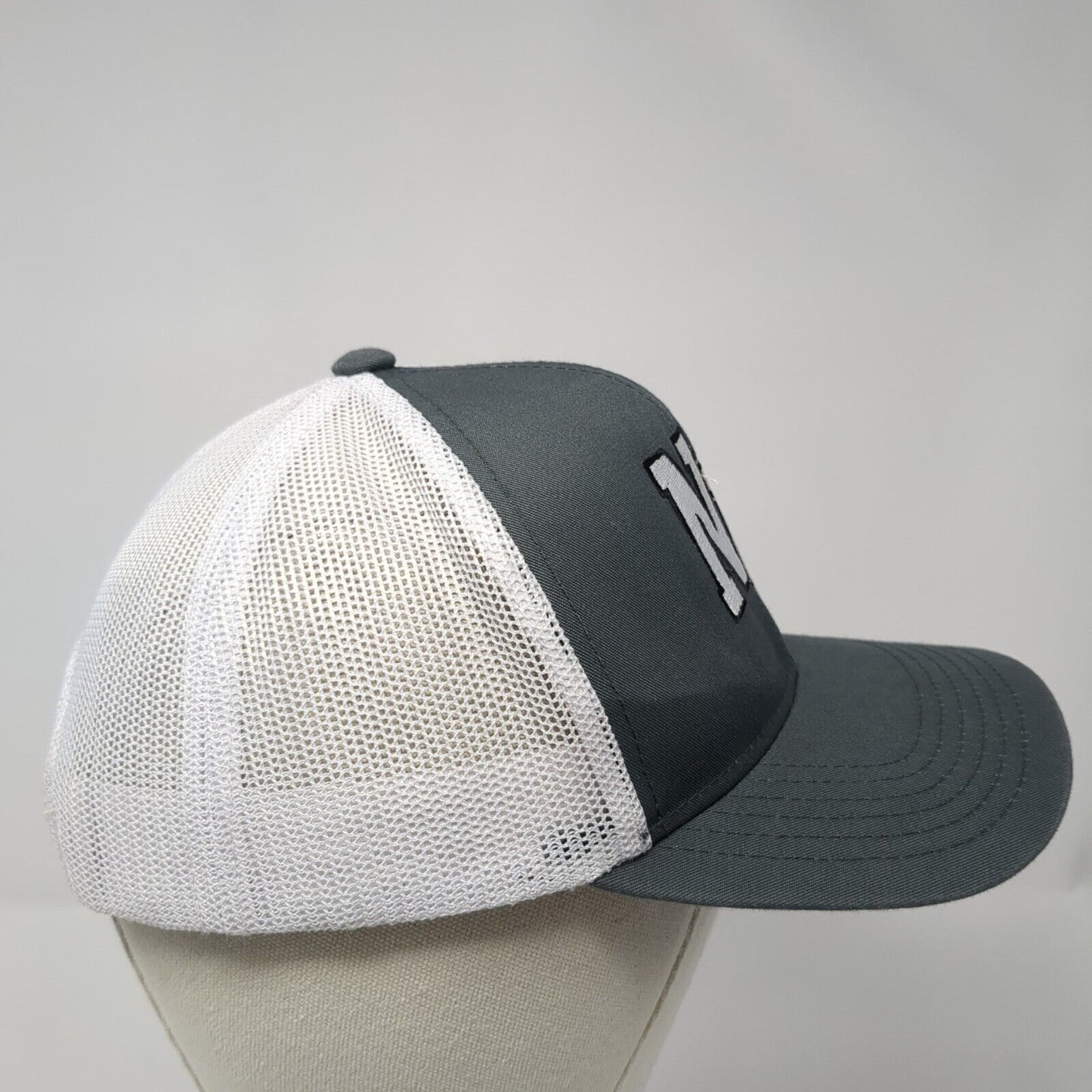 NB Snapback Mesh Back Trucker Hat Gray Youth One Size Pacific Headwear