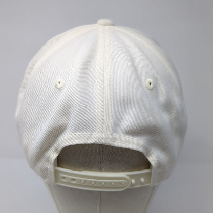 Distro Dripdrop Snapback Hat Cream One Size Adjustable Embroidered Yupoong