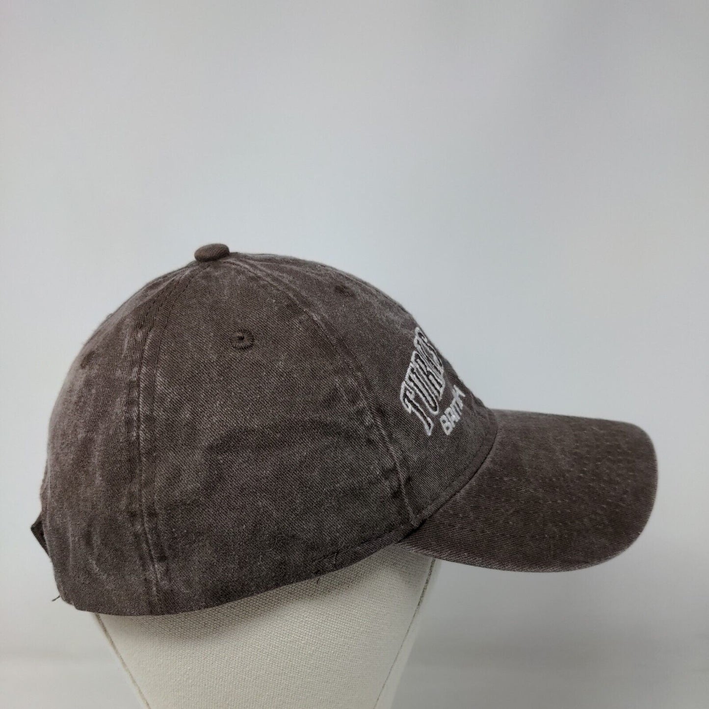 Turks & Caicos British West Indies Strapback Hat Brown OSFA Embroidered