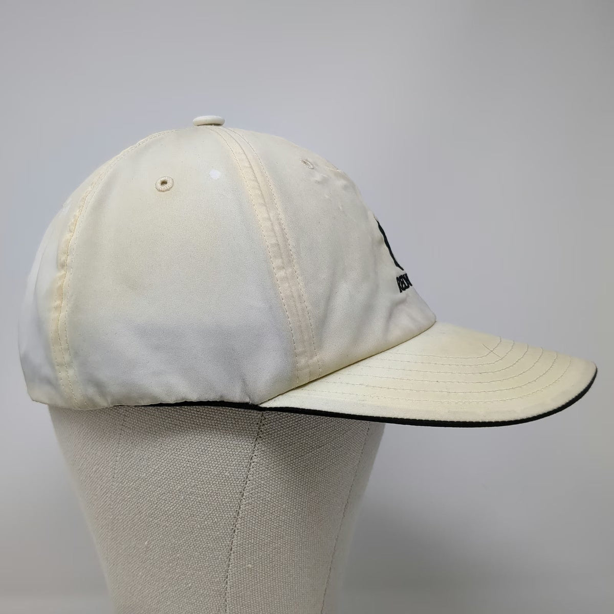Adidas Baseball Cap Beige One Size Slideback Redhawk Logo Embroidery Golf Hat