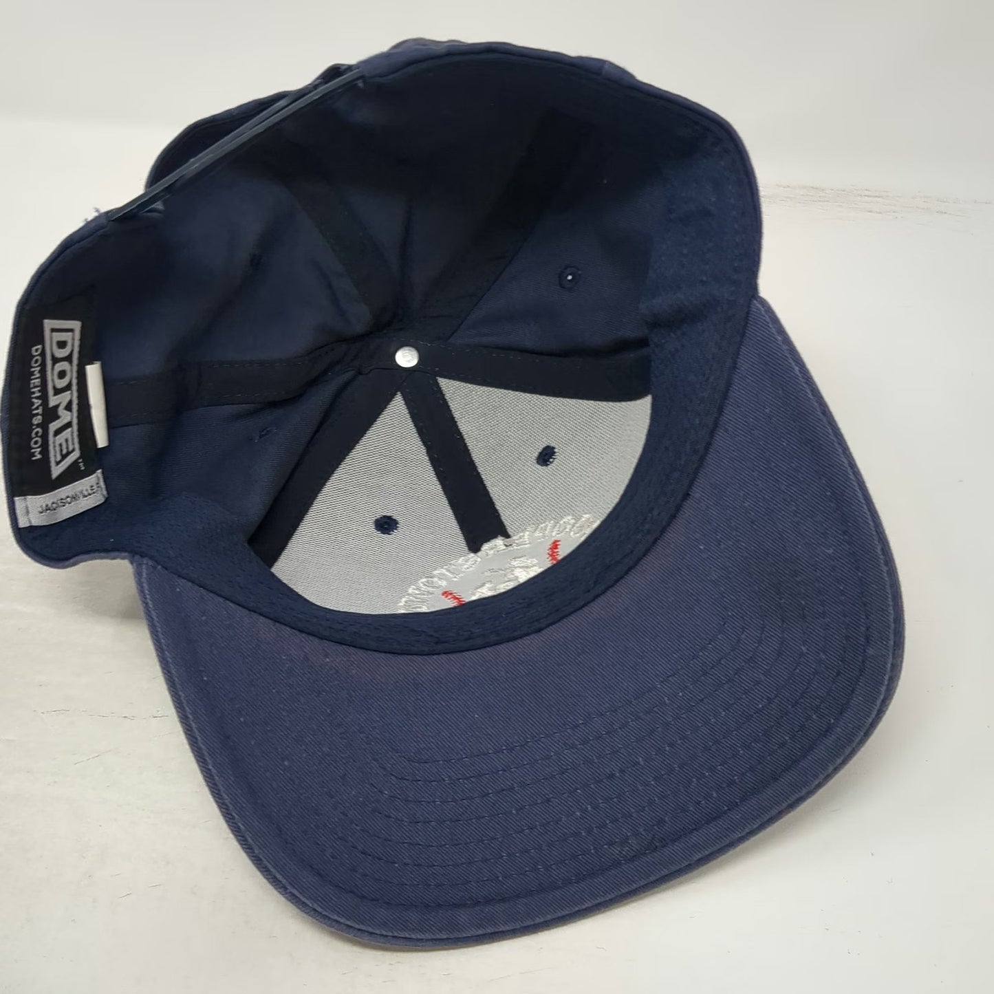 Dome Snapback Hat Blue One Size Cooperstown All Star Village Baseball Logo Cap