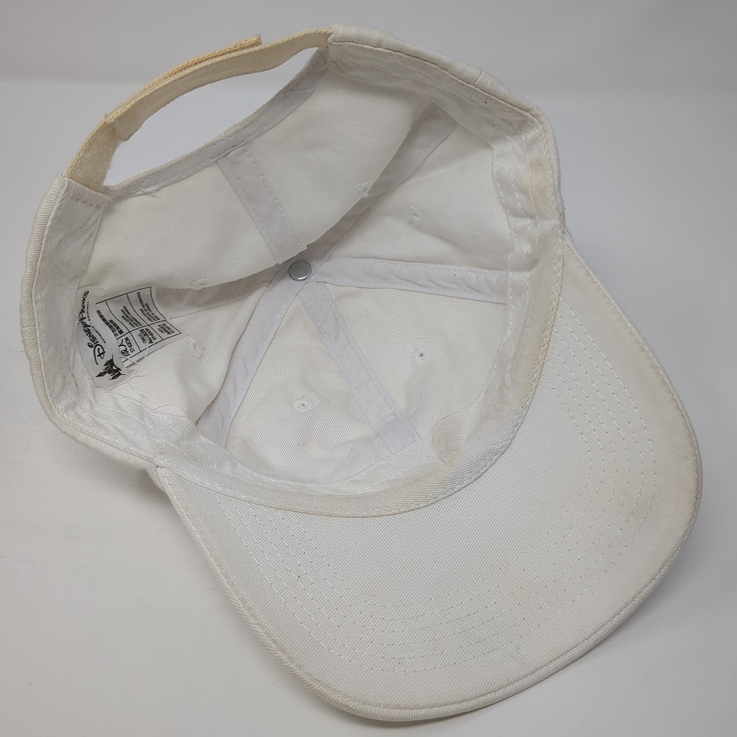 Mickey Mouse Strapback Baseball Cap White One Size Adjustable Disney Parks