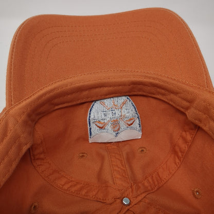 The Brick Strapback Baseball Cap Orange One Size Adjustable Embroidered Toppers