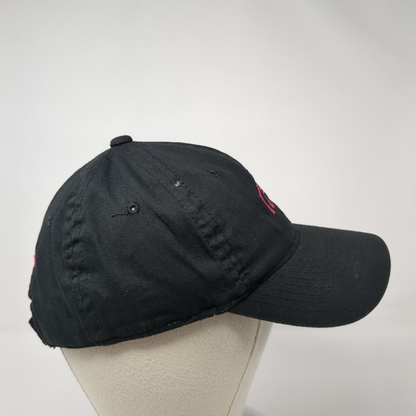Ducks Unlimited Logo Strapback Hat Black One Size Embroidered 6 Panel