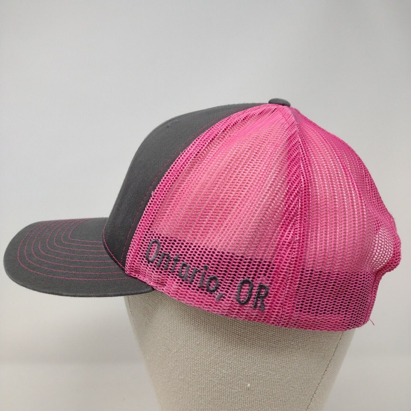 W376A Ontario OR Snapback Trucker Hat Multi OSFA Mesh Back Colorblock