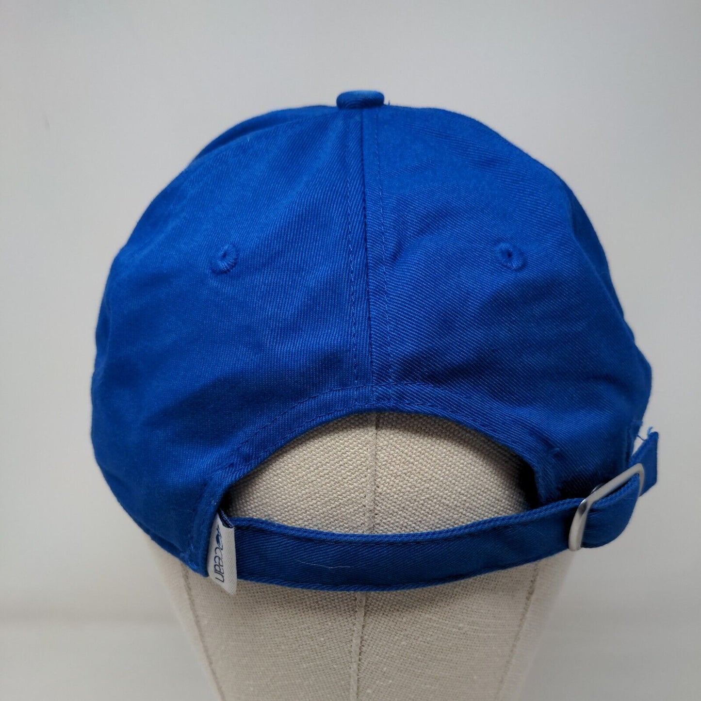 4Ocean Patch Slideback Hat Blue OSFM Adjustable 6 Panel Vent Holes