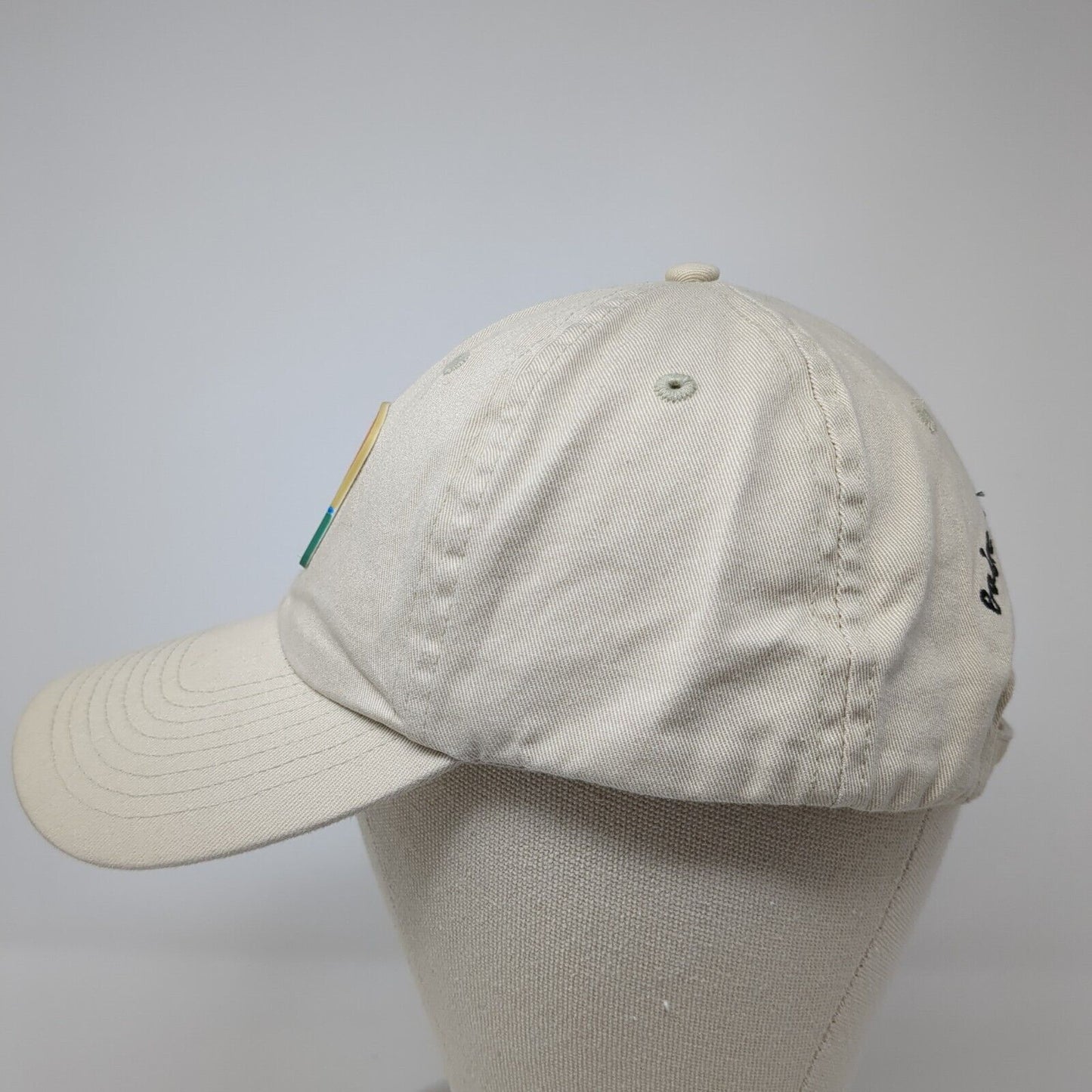 Boise River Festival Patch Slideback Hat Tan One Size Adjustable 6 Panel