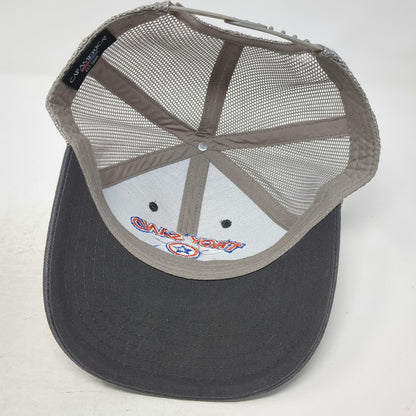 Cap America Trucker Hat Gray One Size Snapback Troy Sand & Gravel Logo Mesh