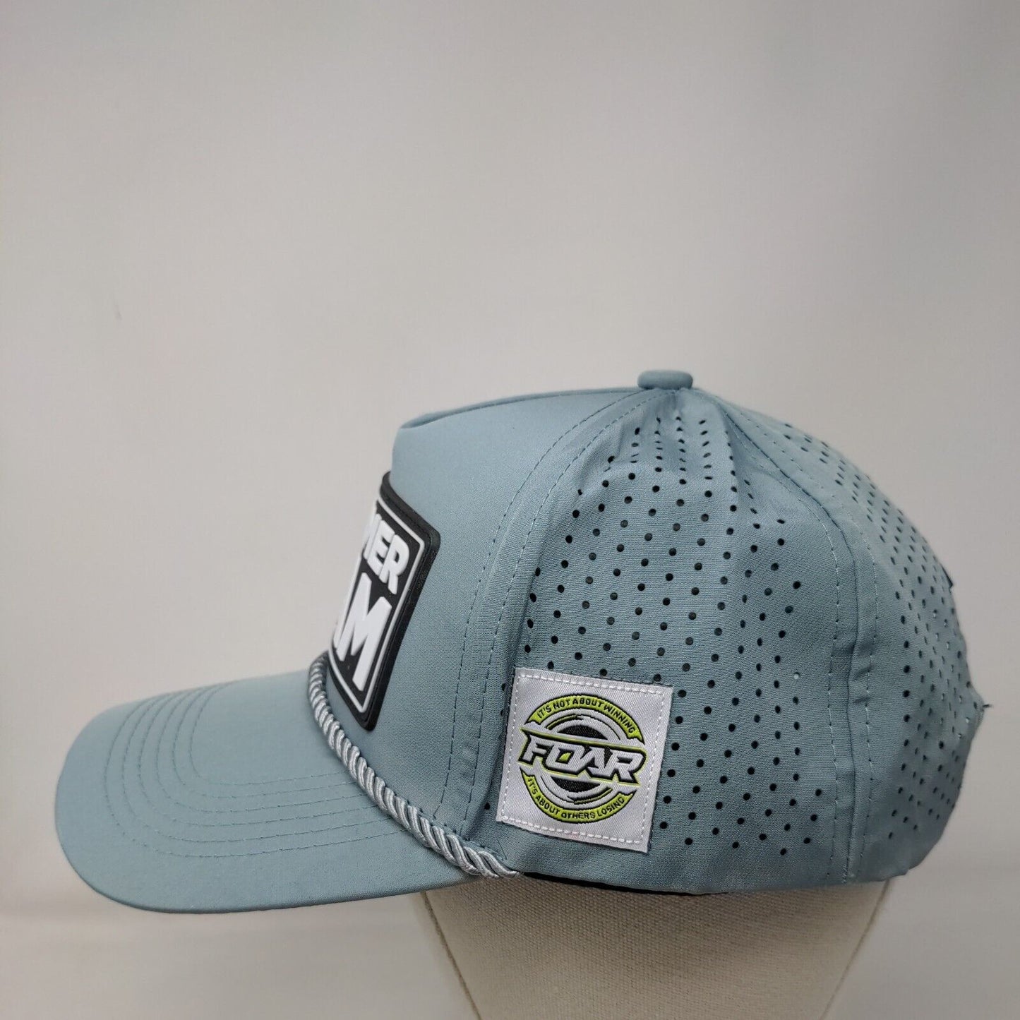 Summer Jam Snapback Hat Blue OSFM Adjustable Breathable 6 Panel Rope Foar