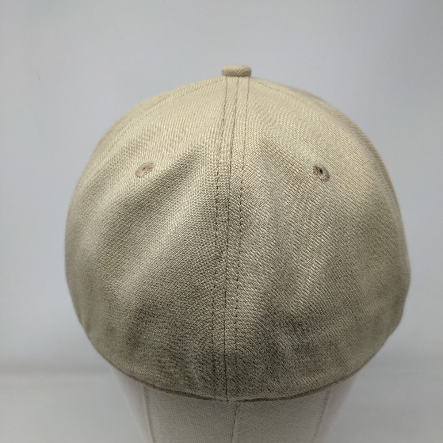 Dickies Fitted Hat Tan Large Embroidered Solid 6 Panel Vent Holes