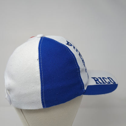 Puerto Rico Strapback Baseball Cap Multicolor One Size Adjustable Patriotic
