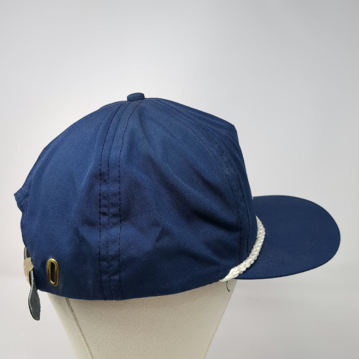 Farm Bureau Insurance 5 Panel Blue Hat One Size Rope Cord Slideback USA Made