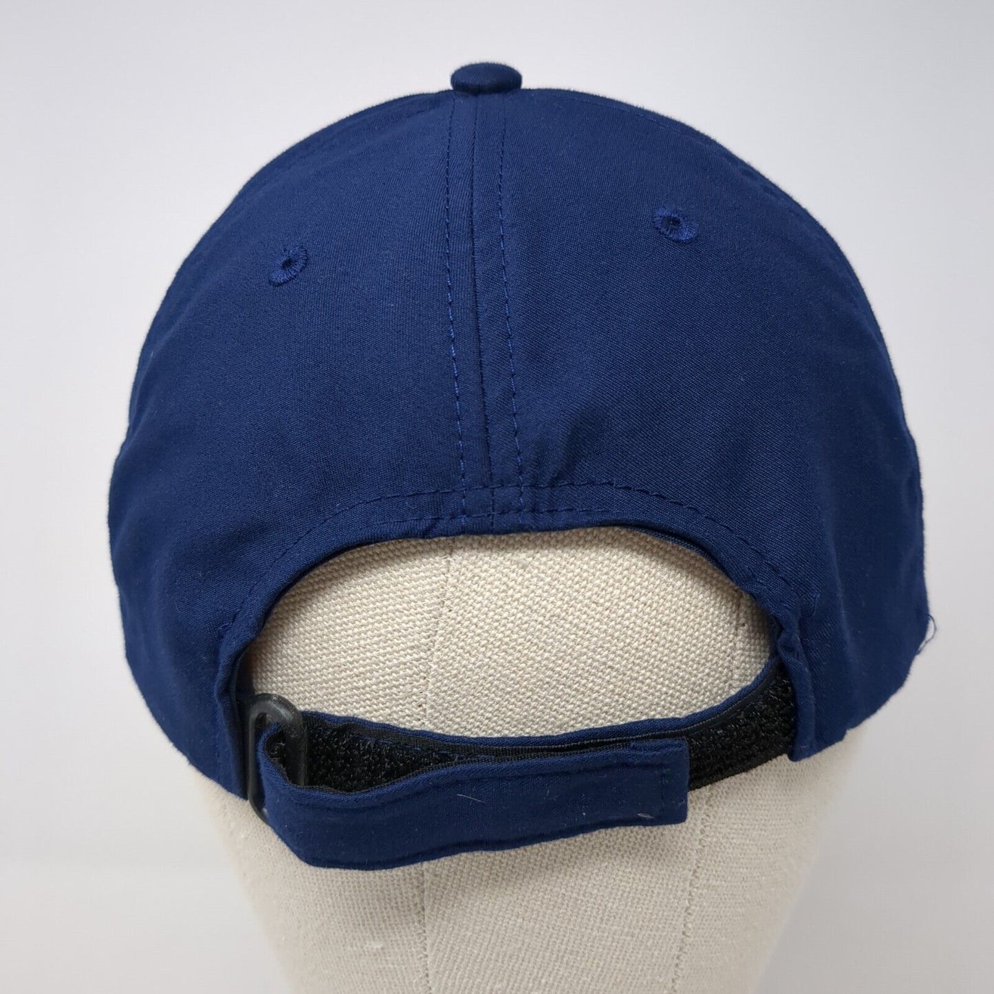 Fabletics Strapback Hat Blue One Size Adjustable Vented Holes 6 Panel Polyester