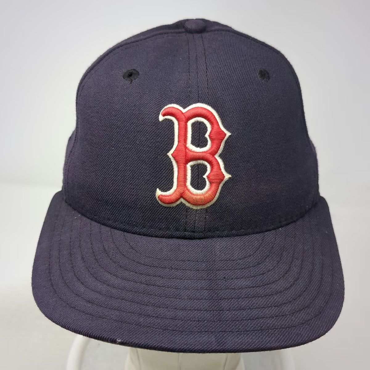 Boston Red Sox MLB New Era Blue 7 1/8 Wool Diamond Collection USA Hat Vintage