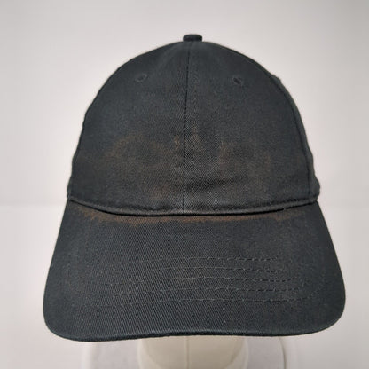 Unbranded Strapback Hat Black One Size Adjustable Vent Holes Blank
