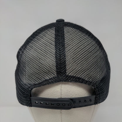 Santa Monica California Snapback Trucker Hat Black One Size Mesh Back
