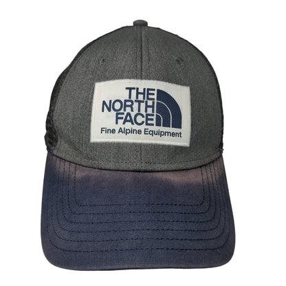 The North Face Men's Snapback Mesh Back Hat Gray Blue Size OS Patch Logo