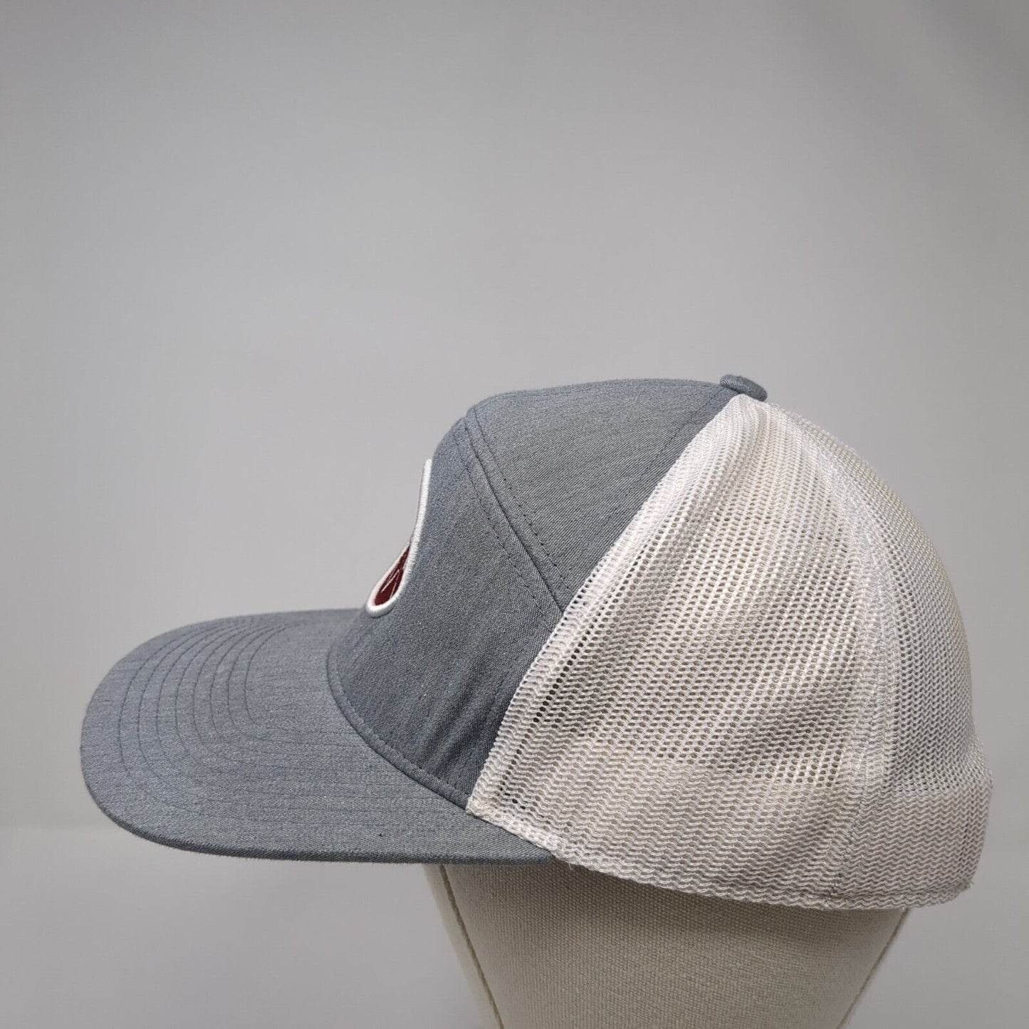 FLTV Snapback 5 Panel Hat Gray One Size Mesh Back Adjustable Colorblock