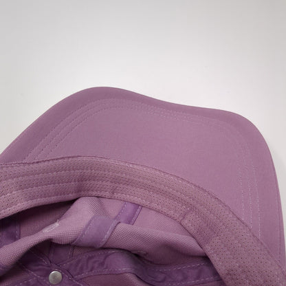 Unbranded Strapback Hat Purple One Size Adjustable Vented Holes 6 Panel Blank