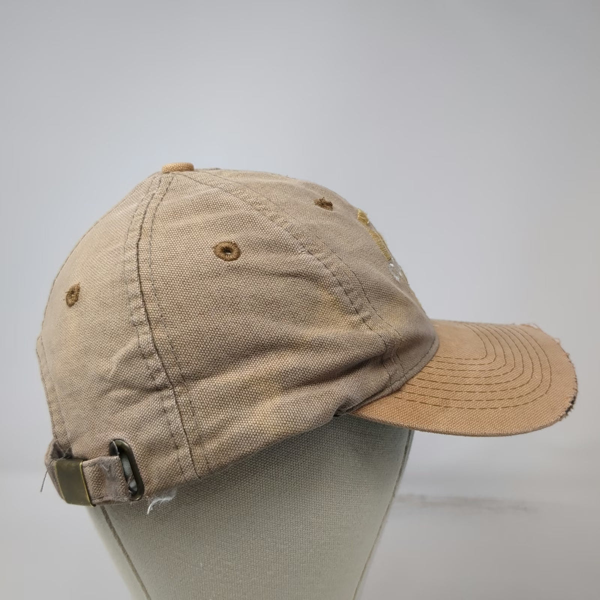 Colorado Buffaloes NCAA Ahead Beige One Size Cap Slideback Green Undervisor Hat
