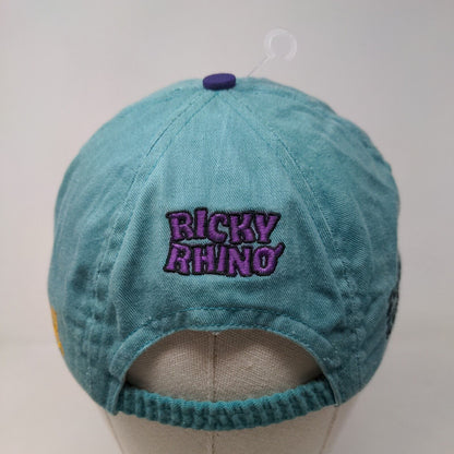 Ricky Rhino Boy's Stretchy Hat Blue Embroidered Logo Spell Out