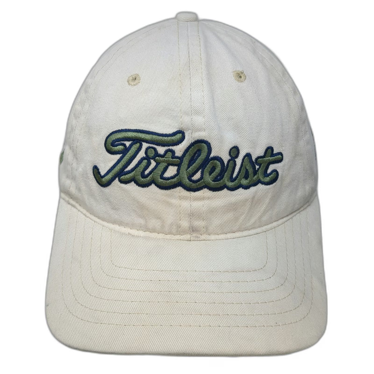 Titleist Baseball Cap Beige One Size FootJoy FJ Adjustable Cotton Green Blue hat