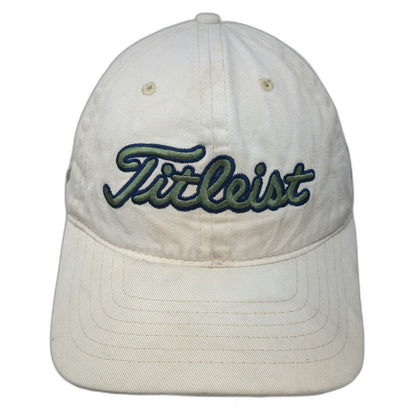 Titleist Baseball Cap Beige One Size FootJoy FJ Adjustable Cotton Green Blue hat