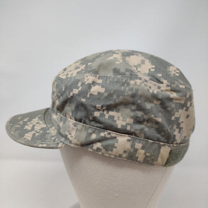 US Army Combat Uniform Digital Camo Patrol Cap Size 7 1/2 Green Tan Uniform