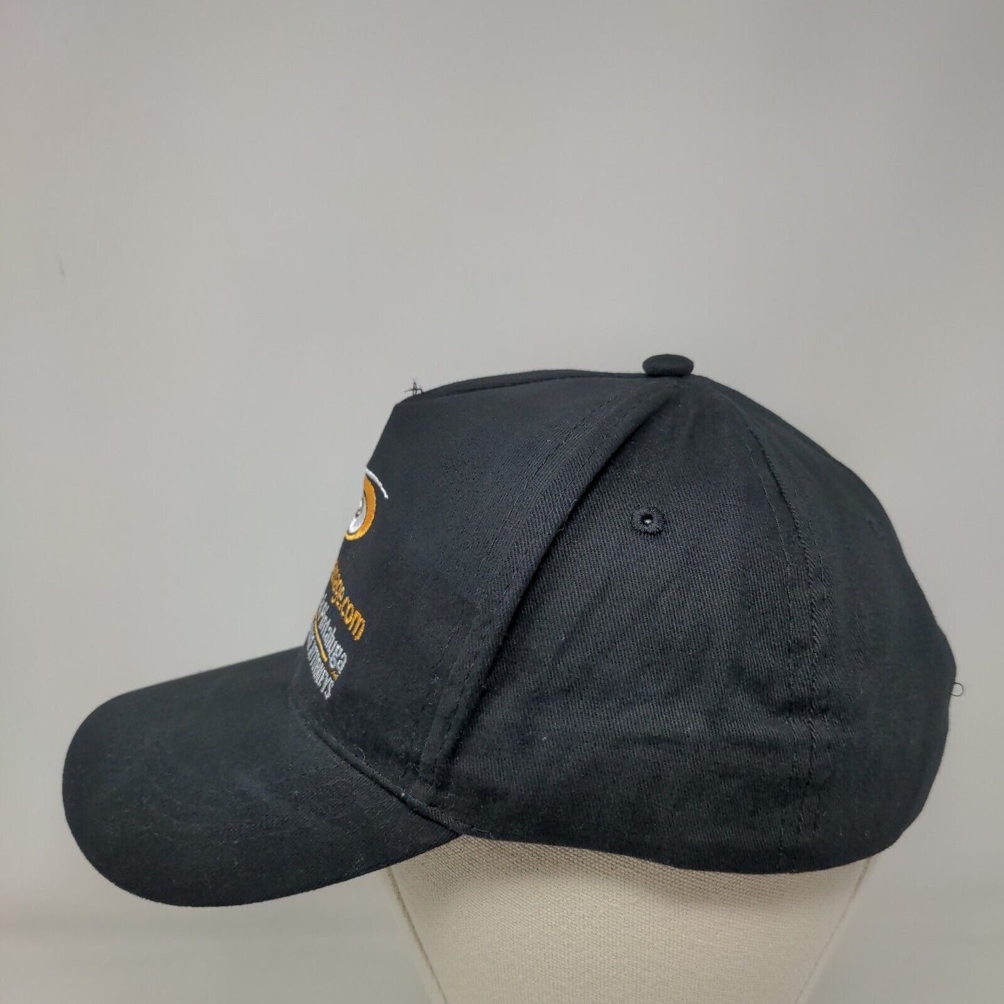 Kanner & Pintaluga Strapback Hat Black One Size Embroidered Adjustable