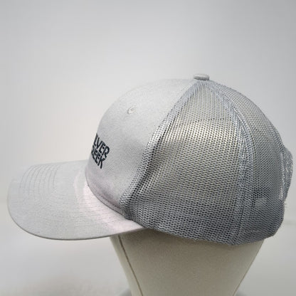 Port Authority Silver Creek Gray Trucker Hat One Size Mesh Snapback Logo Cotton
