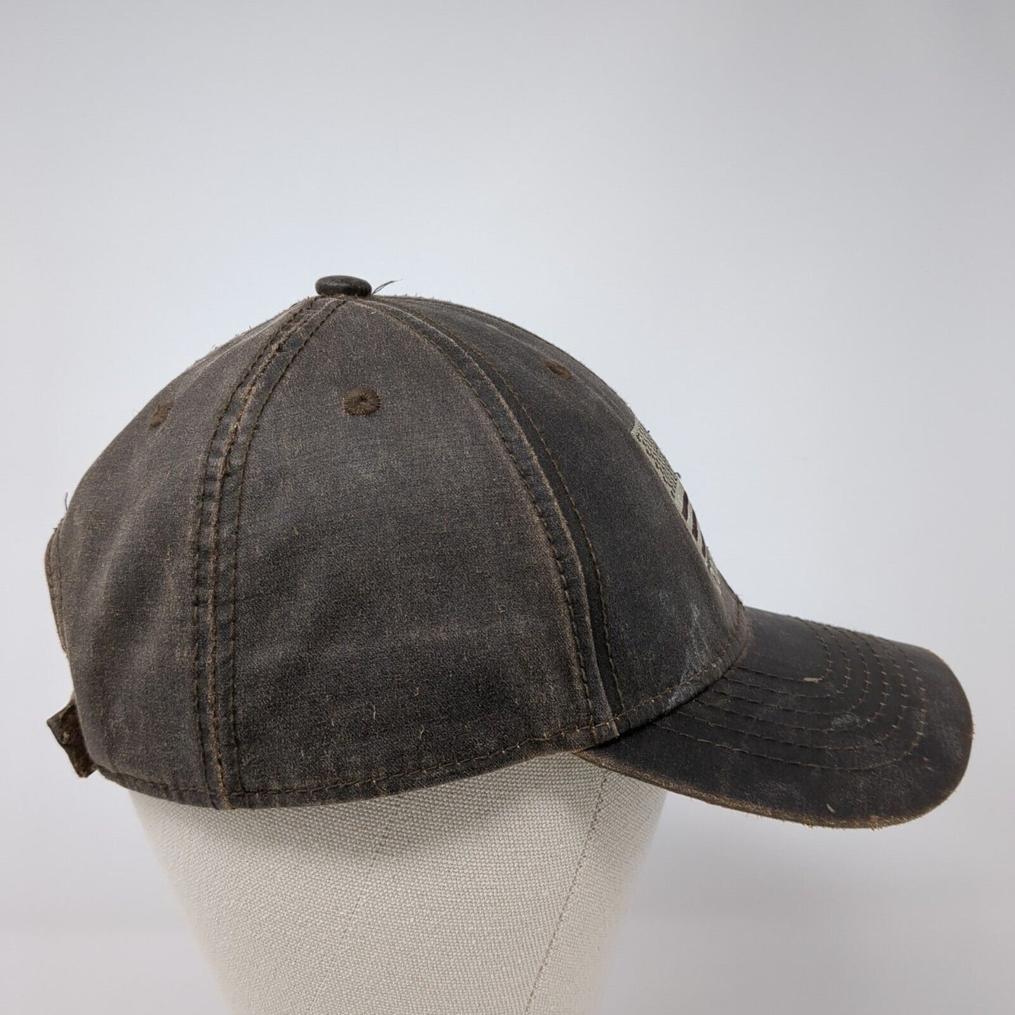 Colorado USA Flag Strapback Hat Brown One Size Embroidered Jacobson
