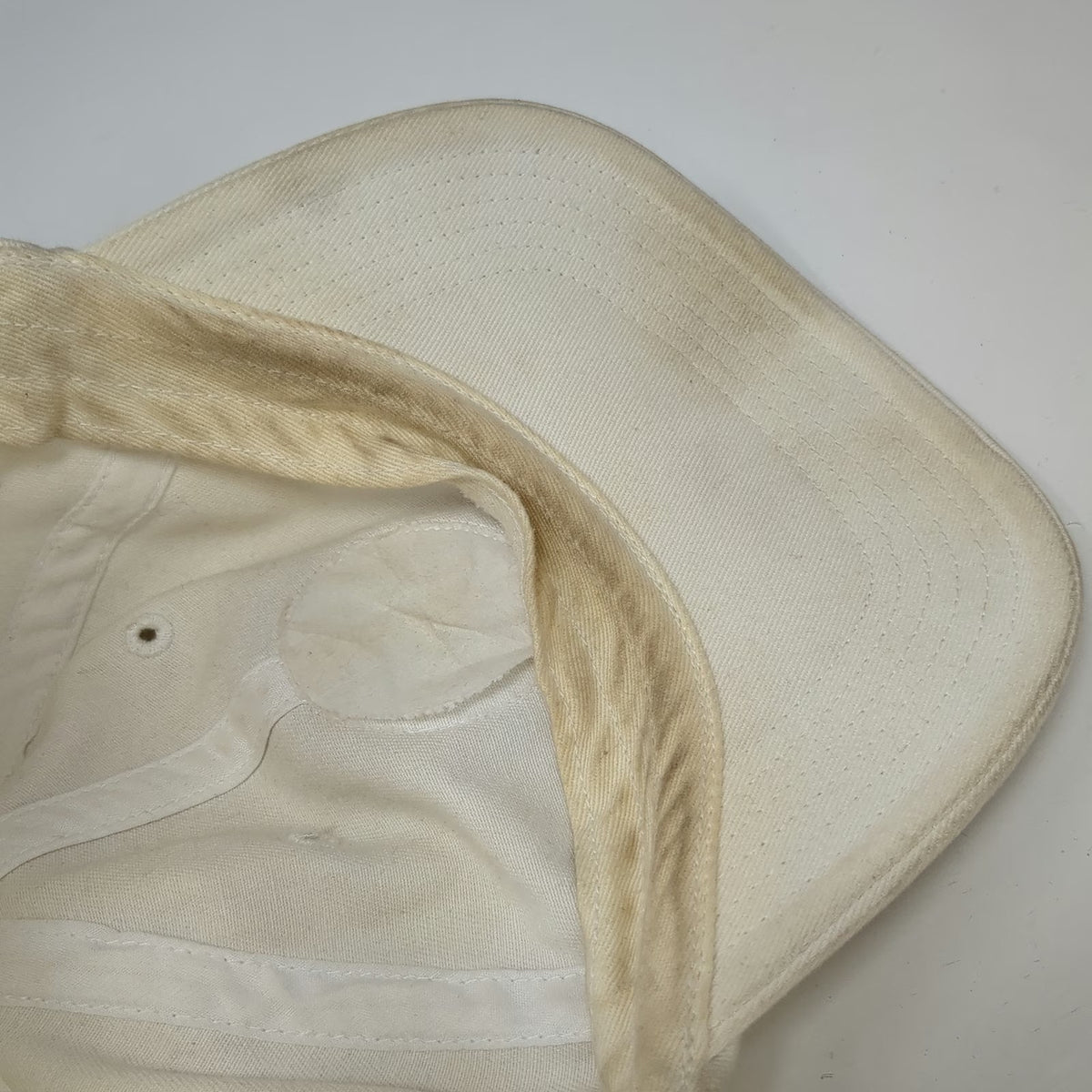 What The Fin? Baseball Cap White One Size Patch American Flag Slideback hat