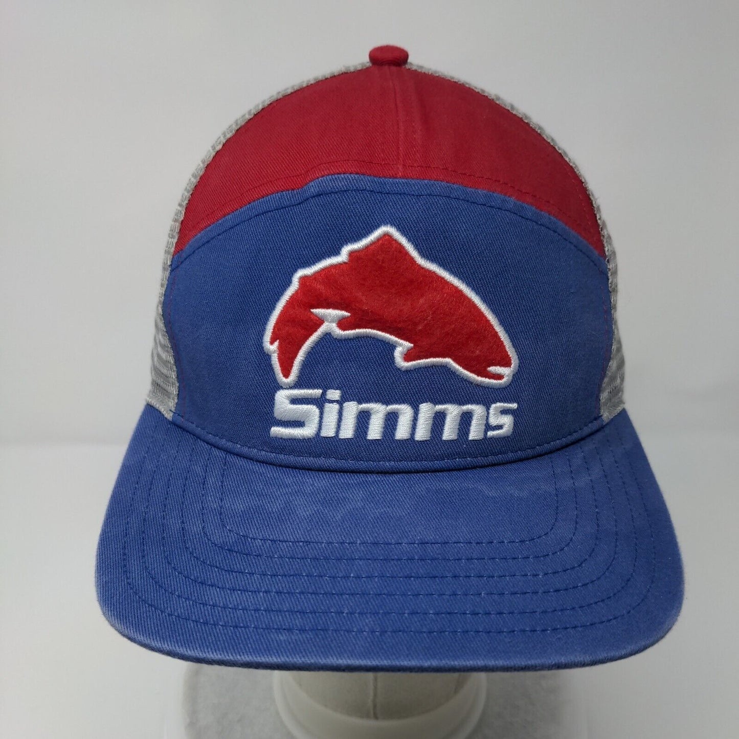 Simms Fish Snapback Mesh Back Trucker Hat Multi OSFM Colorblock