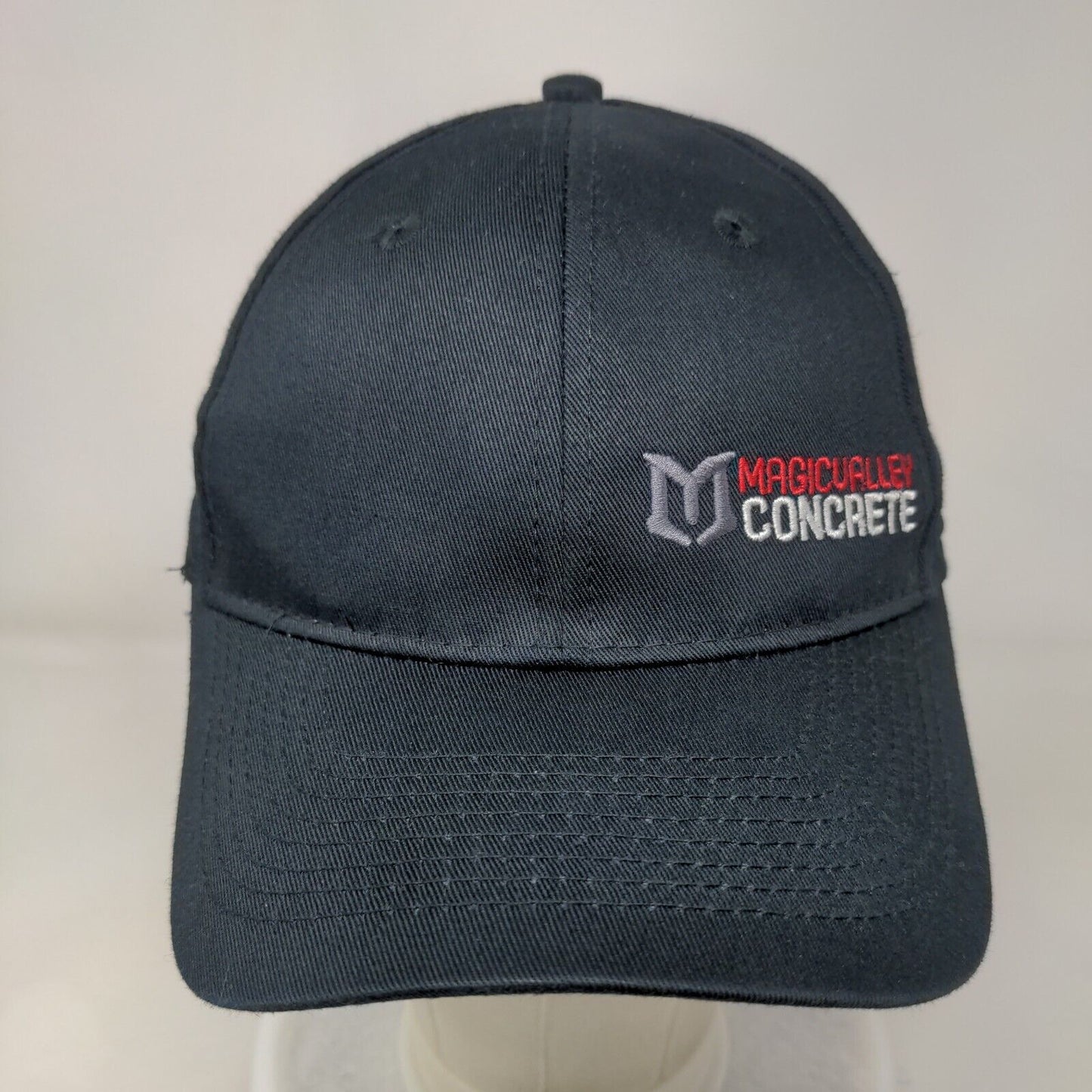 Magicualley Concrete Strapback Hat Blue OS Adjustable Port & Company Cotton