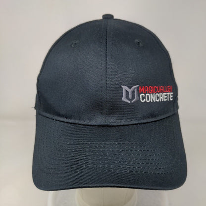 Magicualley Concrete Strapback Hat Blue OS Adjustable Port & Company Cotton