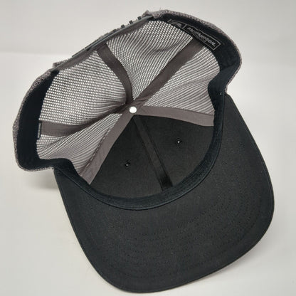 Get Outdoors Snapback Trucker Hat Black One Size Adjustable Mesh Back Richardson