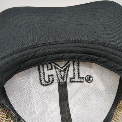 CAT Baseball Cap Green Black One Size Mesh Camo Holt of California Strapback Hat