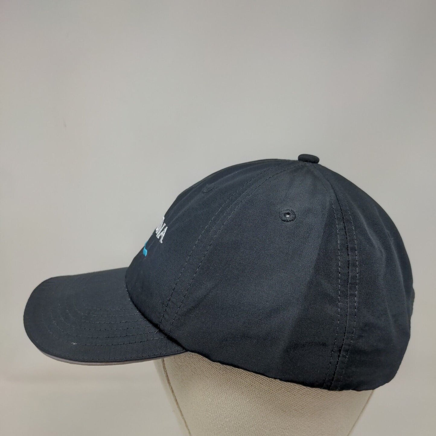 Lake Nona Strapback Hat Black One Size Embroidered 6 Panel Core365