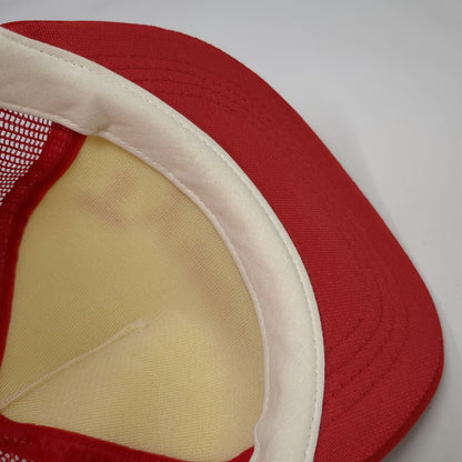 Tyvek Trucker Hat Red White One Size Housewrap Mesh Snapback Construction
