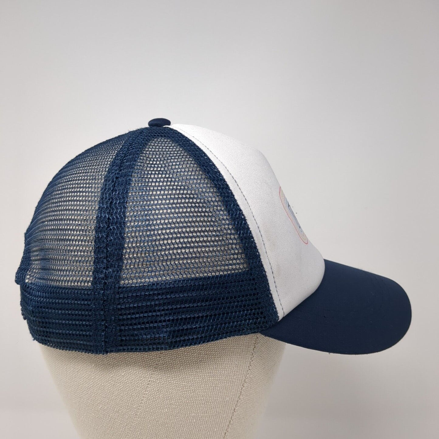 ROXY Snapback Trucker Hat Blue One Size Adjustable Mesh Back 6 Panel Polyester