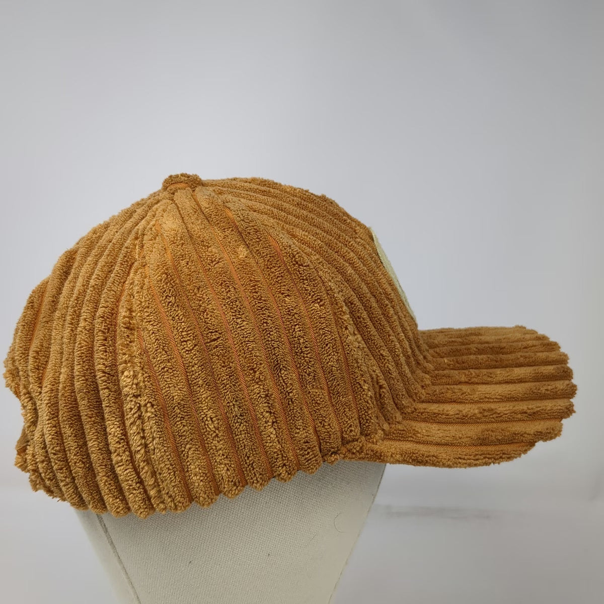 Baseball Cap Brown One Size Wide Wale Corduroy St Hildie's Patch Snake Logo Hat