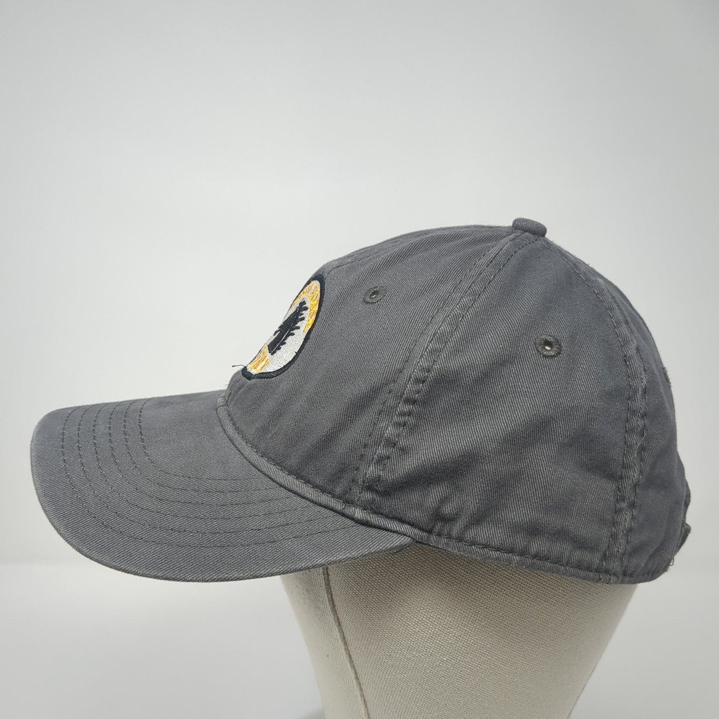 Rusty Horse Tavern Logo Slideback Hat Gray One Size Embroidered Outdoor
