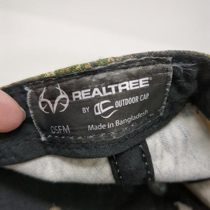Realtree Snapback Green One Size Camo Embroidered Logo Forest Hunting Hat