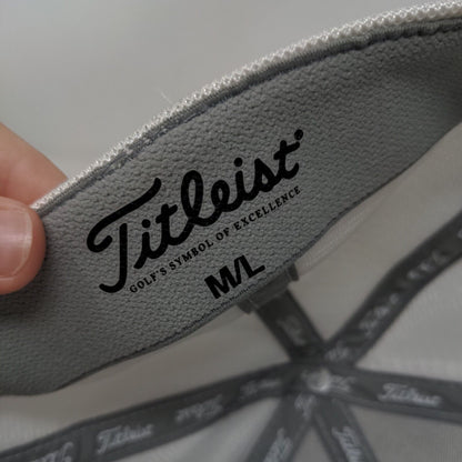 Titleist FJ Pro V1 Fitted Hat White M/L Golf's Symbol Of Excellence