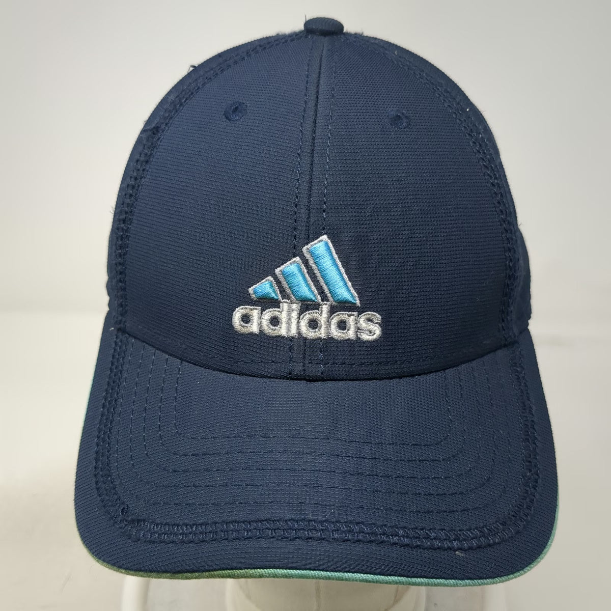 Adidas Baseball Cap Blue One Size Strapback Embroidered Logo Climalite Hat