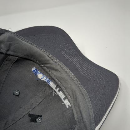 Blue Stone Strapback Hat Gray One Size Adjustable Embroidered Port & Company